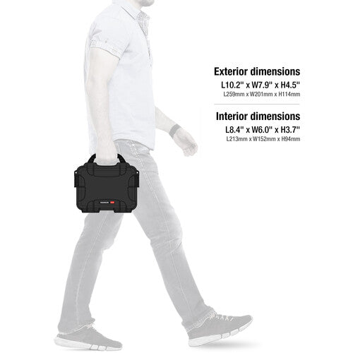 Nanuk Case 904 Hard Case with Foam Insert Black - Black