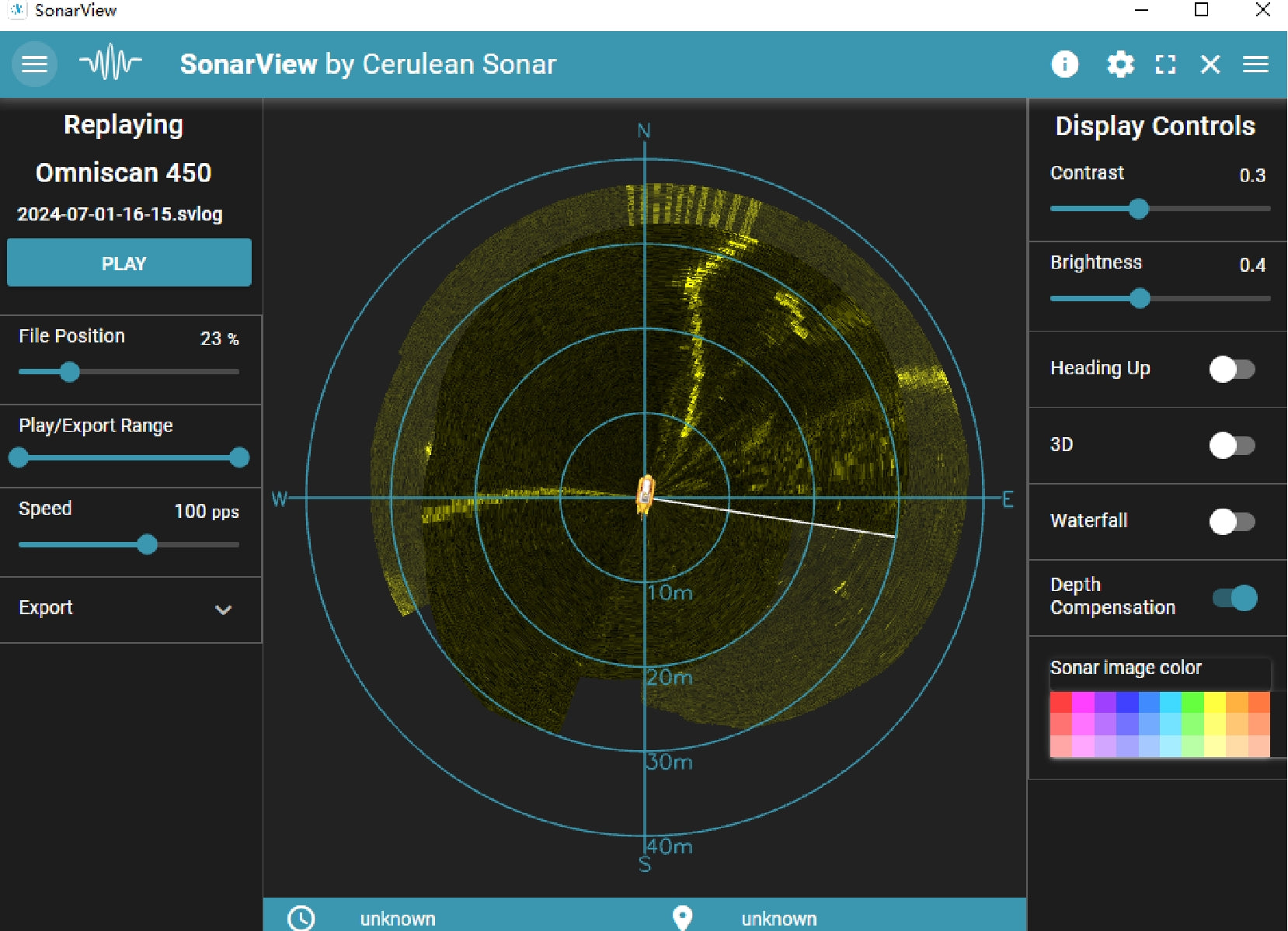 Cerulean Omniscan 450 FS Sonar QySea E-Series