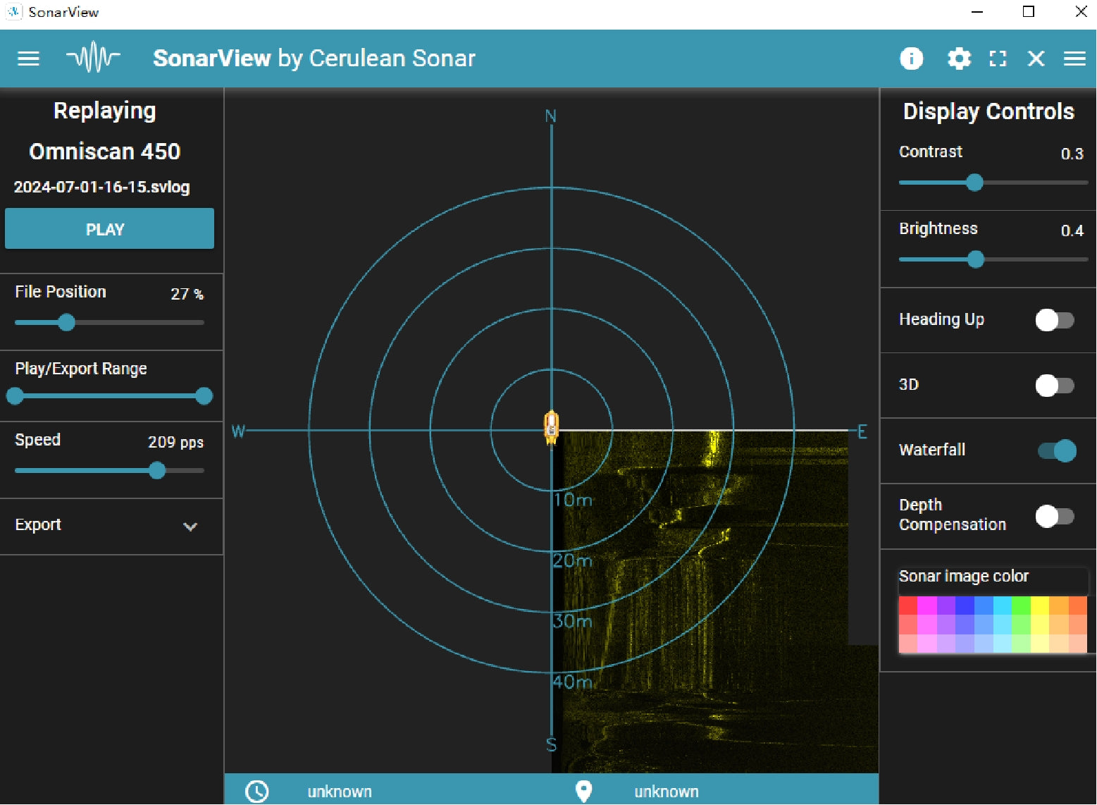 Cerulean Omniscan 450 FS Sonar QySea E-Series