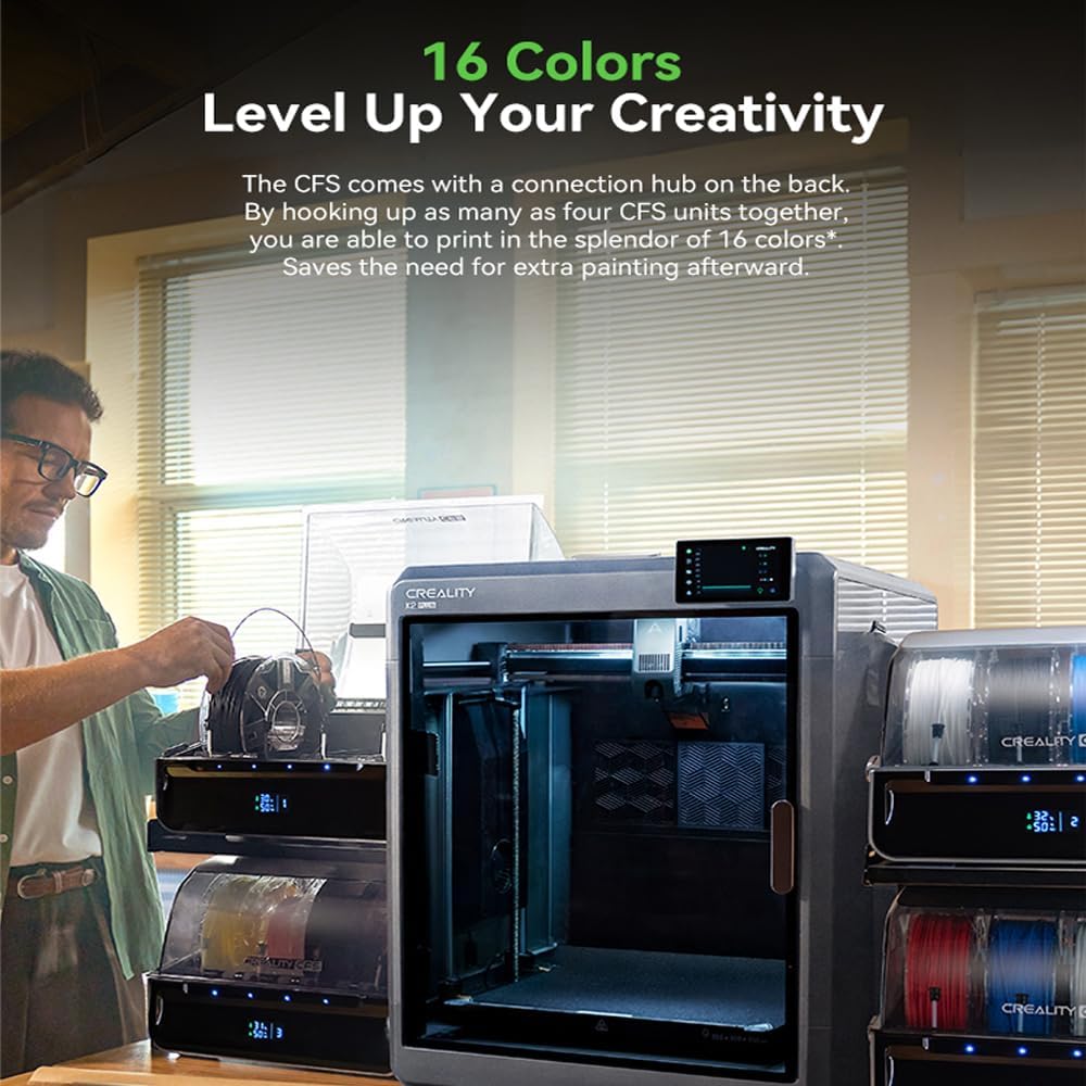 Creality Official CFS, Multi Color 3D Printer Automatically Filament System, Anti-Moisture Filament Storage