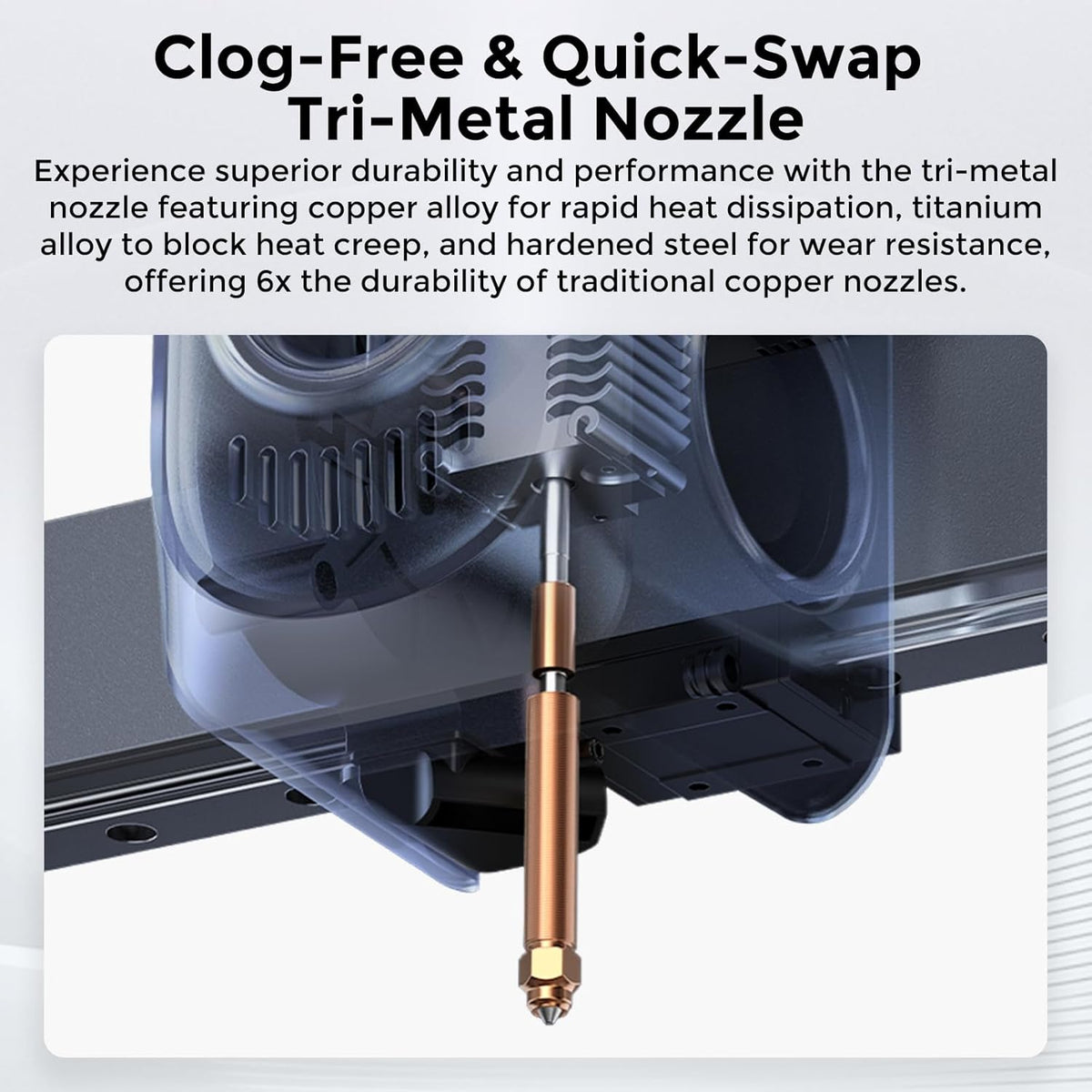 Creality HI 3D Printer, 500mm/s Hyper-Speed, Auto RFID Filament Detection, All-Metal Frame