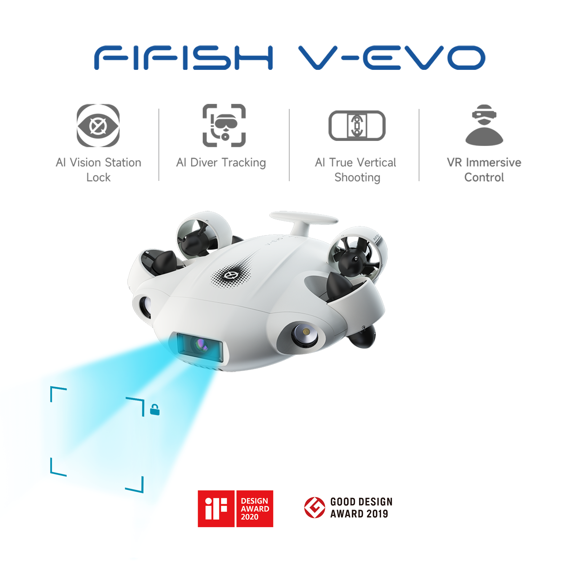 Qysea - FiFish V-EVO Arm Package With Removable SD Card Qysea - FiFish V-EVO Arm Package With Removable SD Card