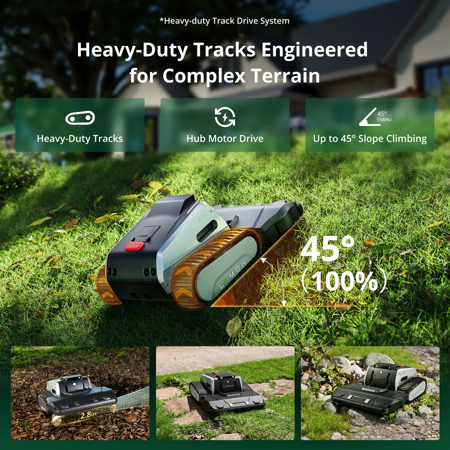 Lymow One Plus Robotic Lawn Mower 5A 1.1 Acres/Day
