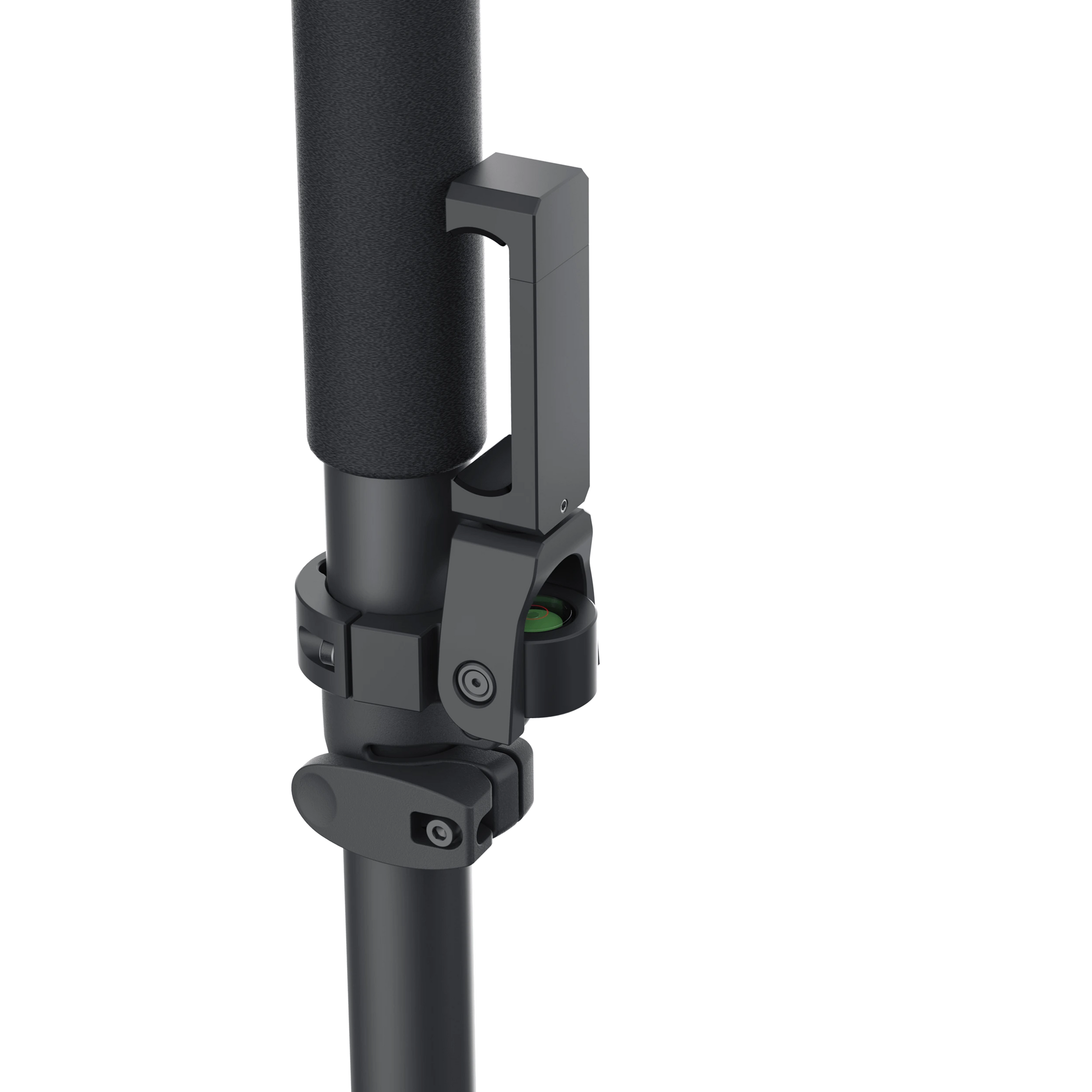 Survey Pole with a smartphone mount