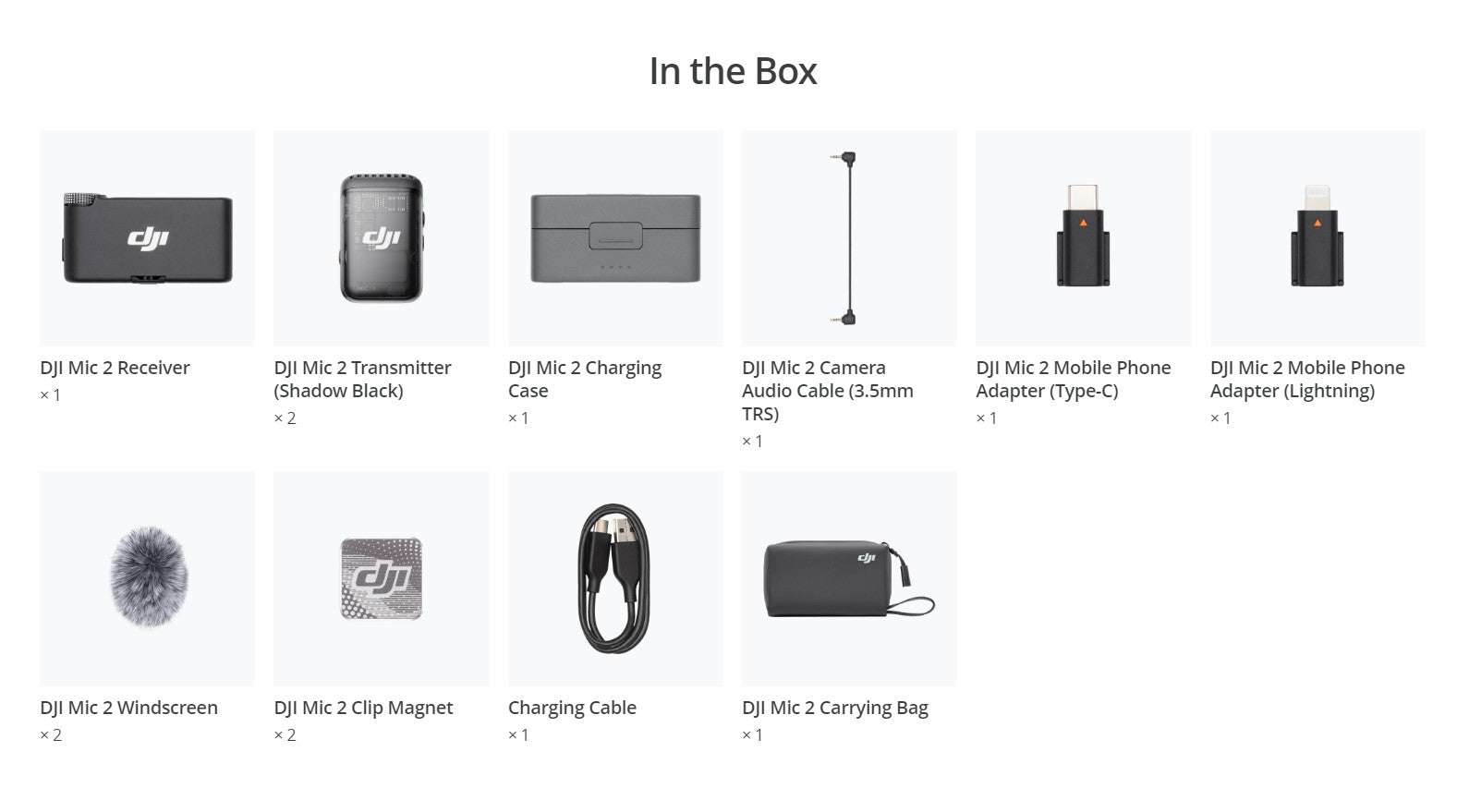 DJI Mic 2 (2 TX + 1 RX + Charging Case)