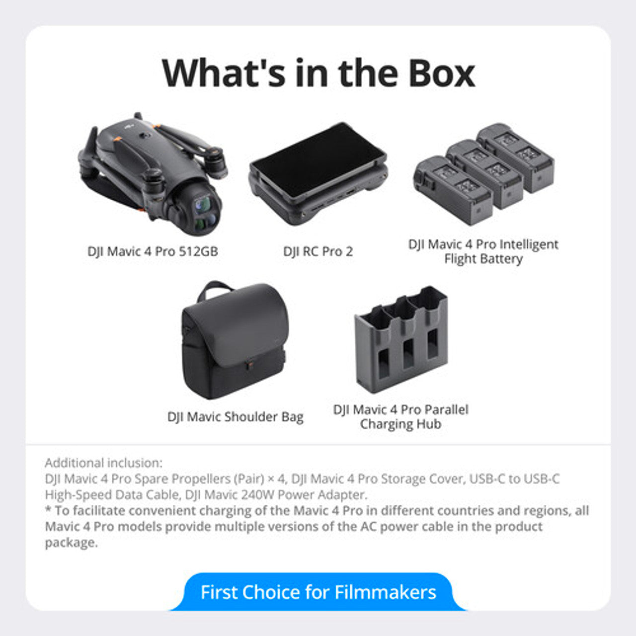 DJI - Mavic 4 Pro Drone with 512GB Creator Combo