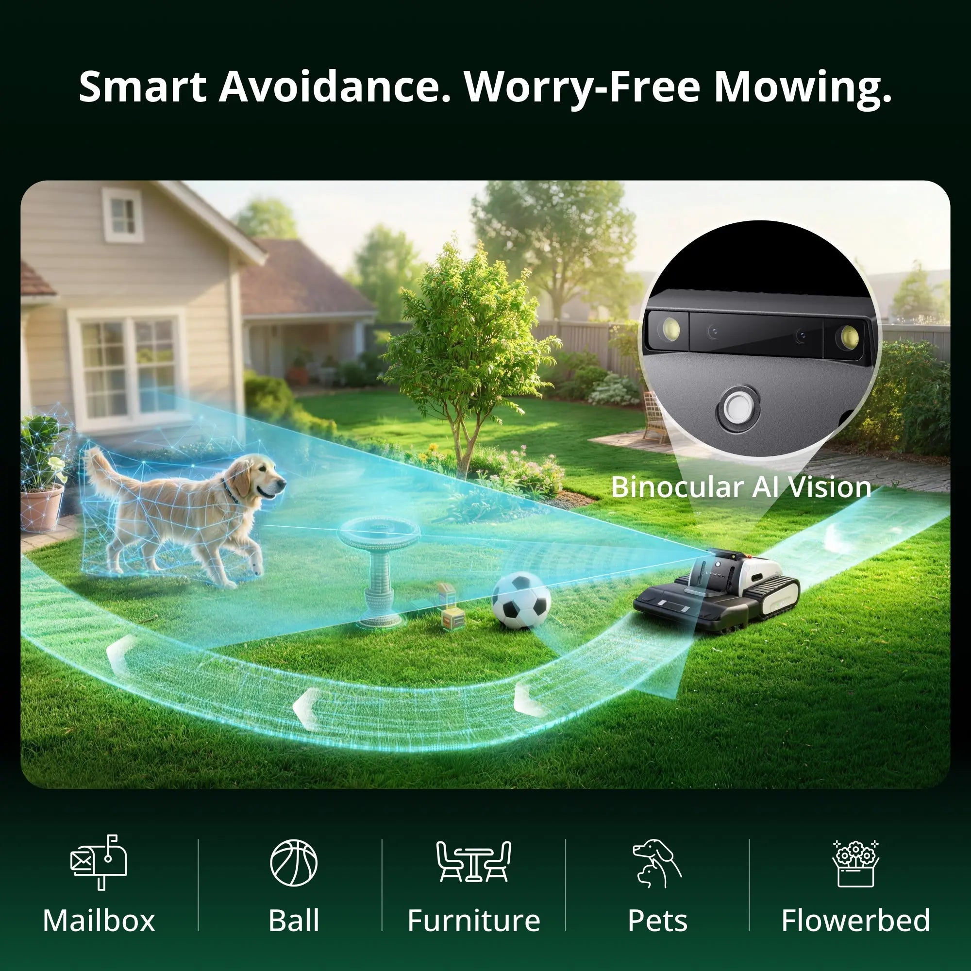 Lymow One Plus Robotic Lawn Mower 5A 1.1 Acres/Day