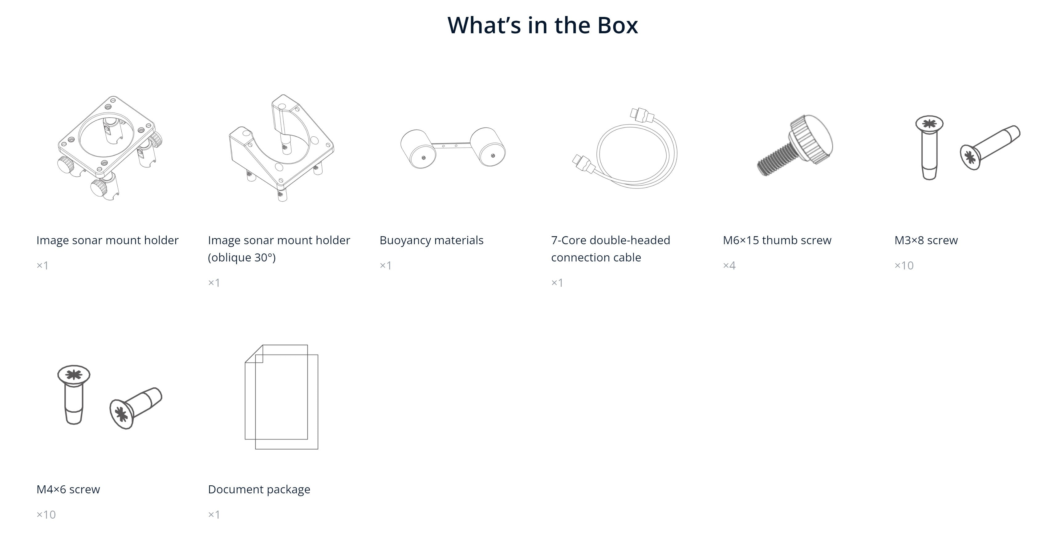 Chasing - M2 Pro Series Sonar mounting part - Oculus
