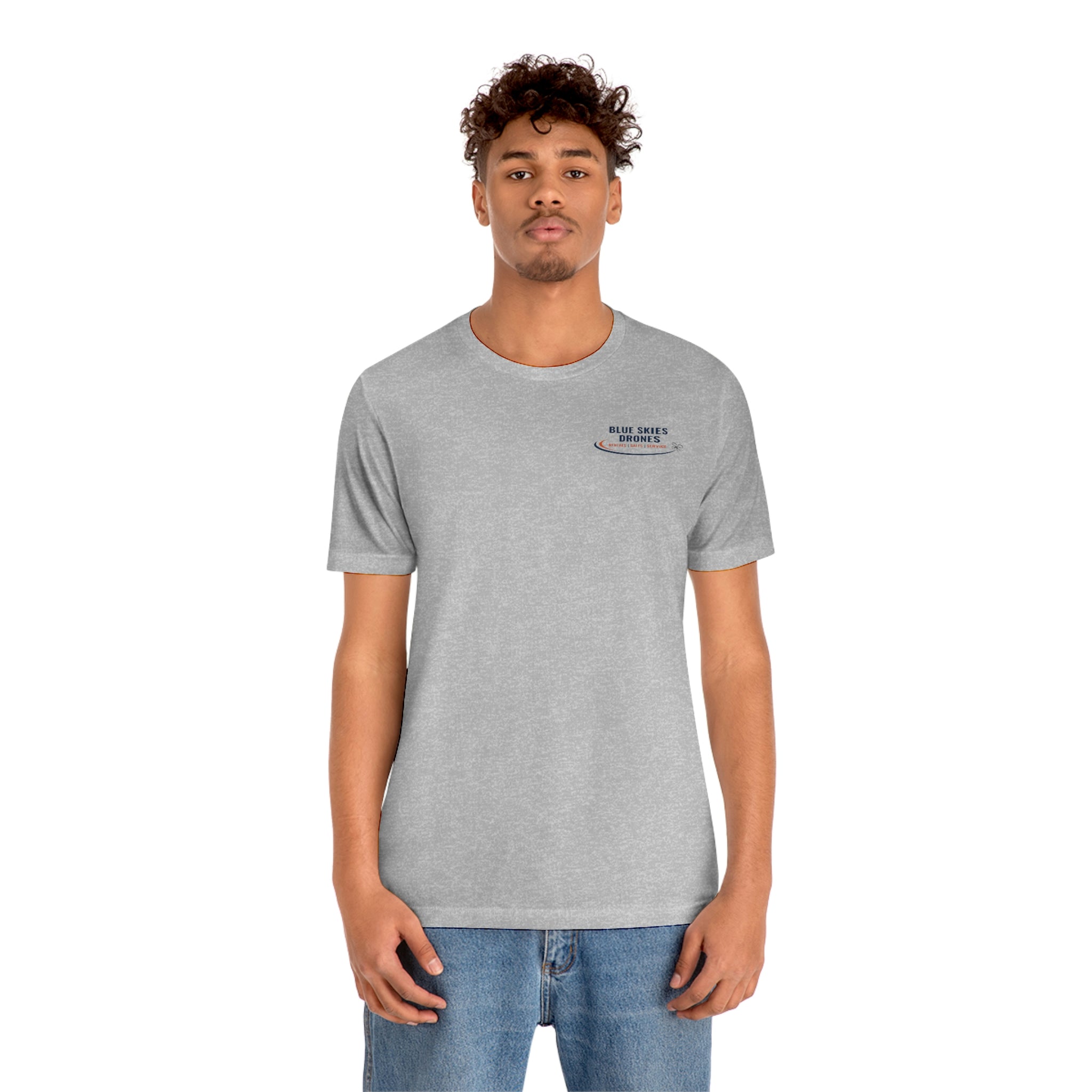 Blue Skies Drones Unisex Jersey Short Sleeve Tee
