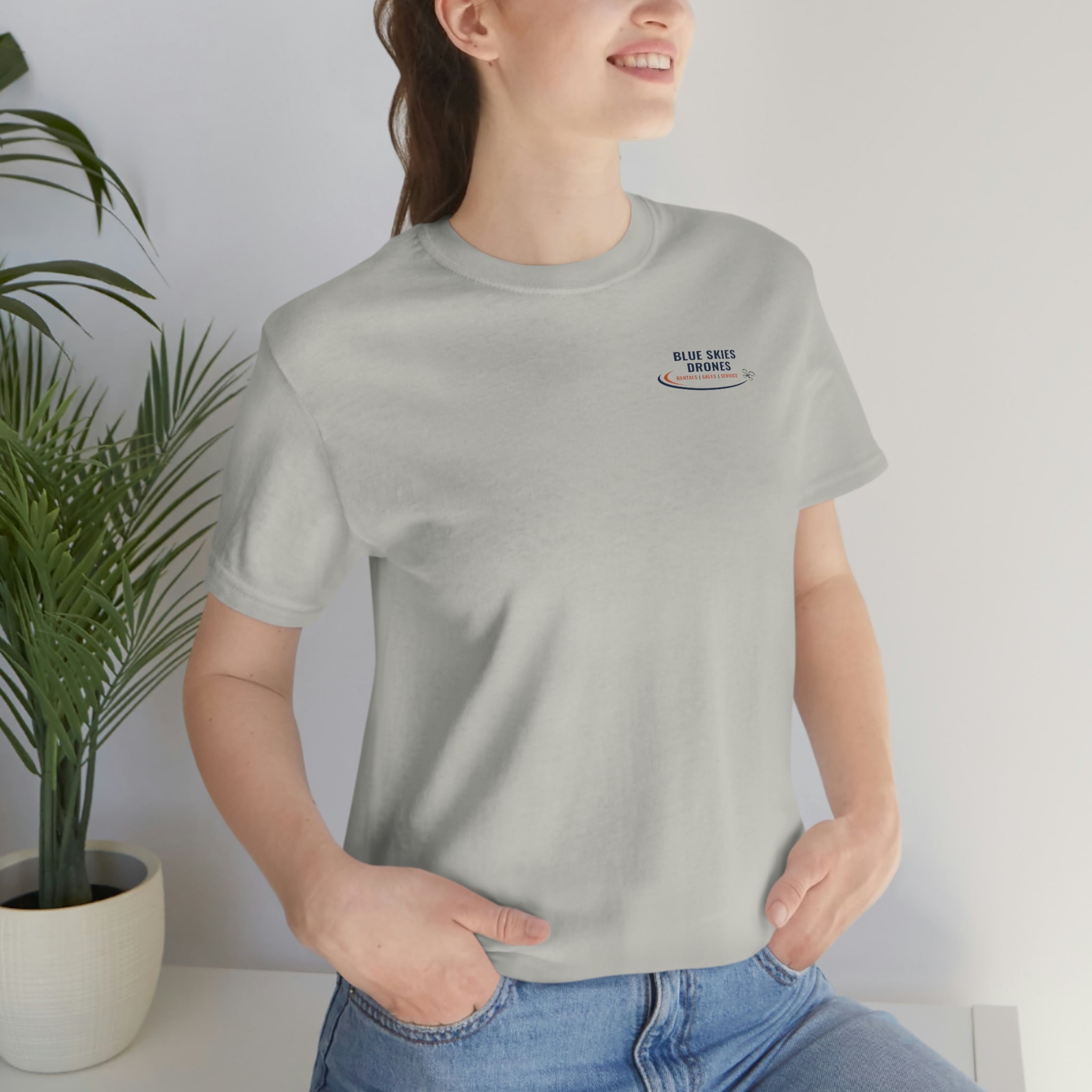 Blue Skies Drones Unisex Jersey Short Sleeve Tee