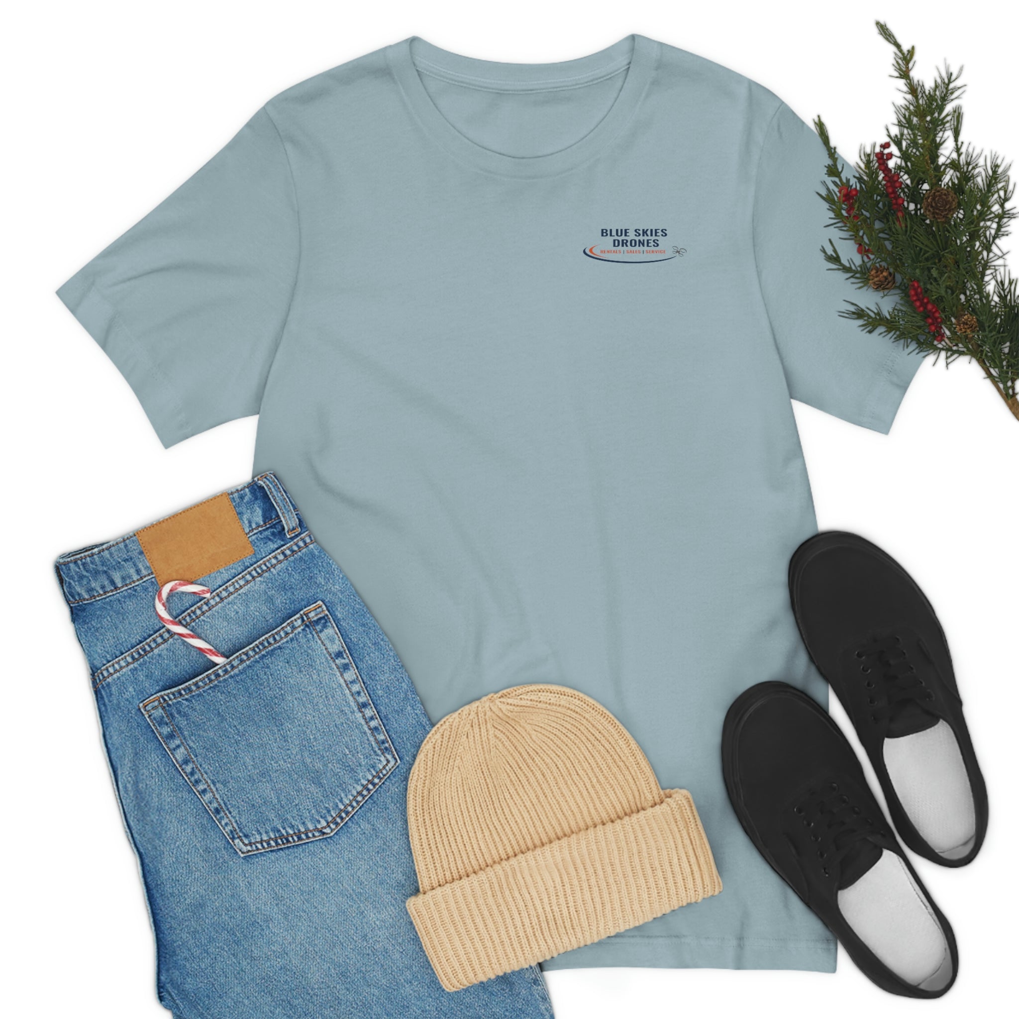 Blue Skies Drones Unisex Jersey Short Sleeve Tee
