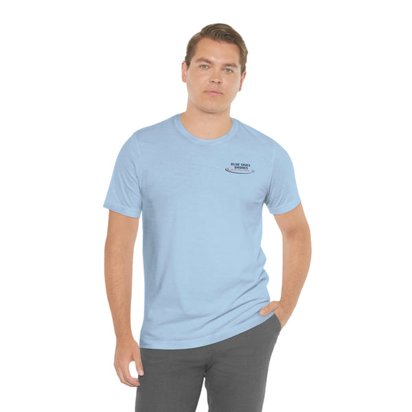 Blue Skies Drones Unisex Jersey Short Sleeve Tee