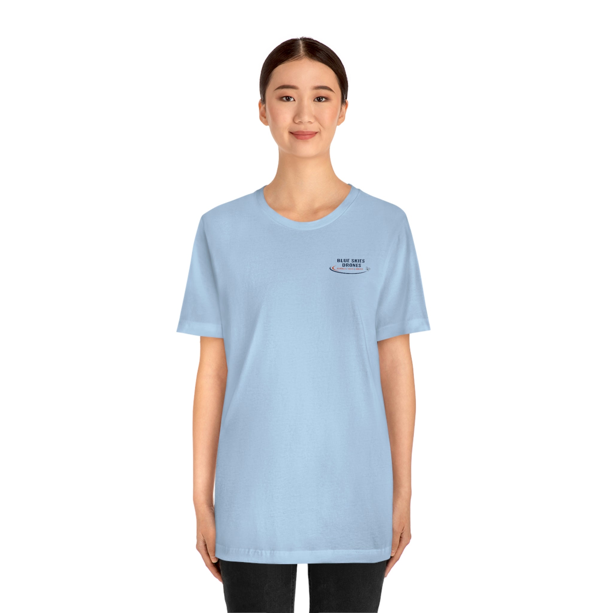 Blue Skies Drones Unisex Jersey Short Sleeve Tee
