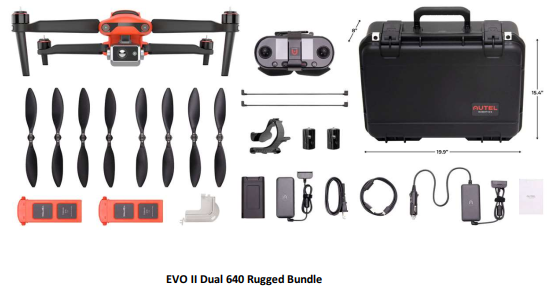 Autel Robotics - EVO 2 DUAL Rugged Bundle - Thermal - USED