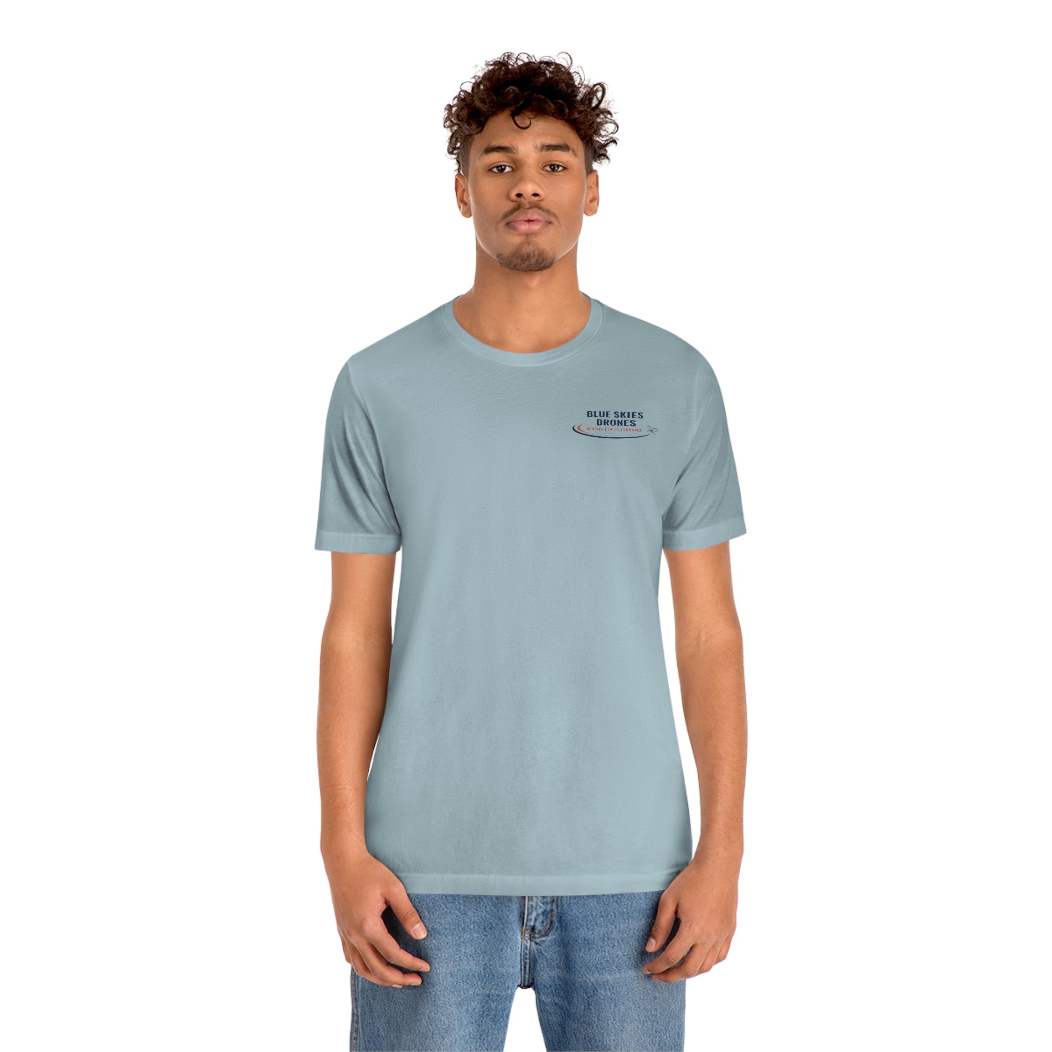 Blue Skies Drones Unisex Jersey Short Sleeve Tee