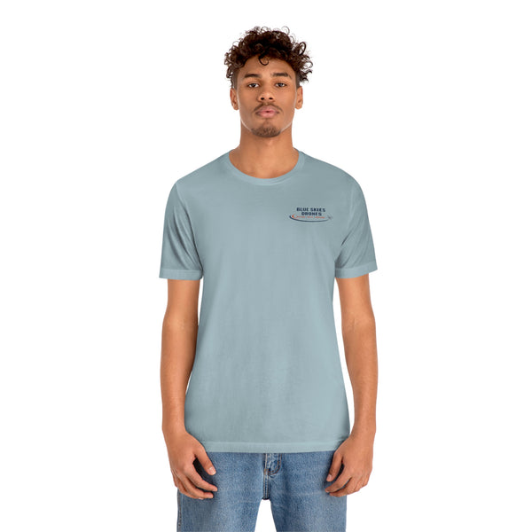 Blue Skies Drones Unisex Jersey Short Sleeve Tee