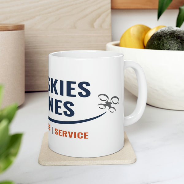 Blue Skies Drones Ceramic Mug 11oz