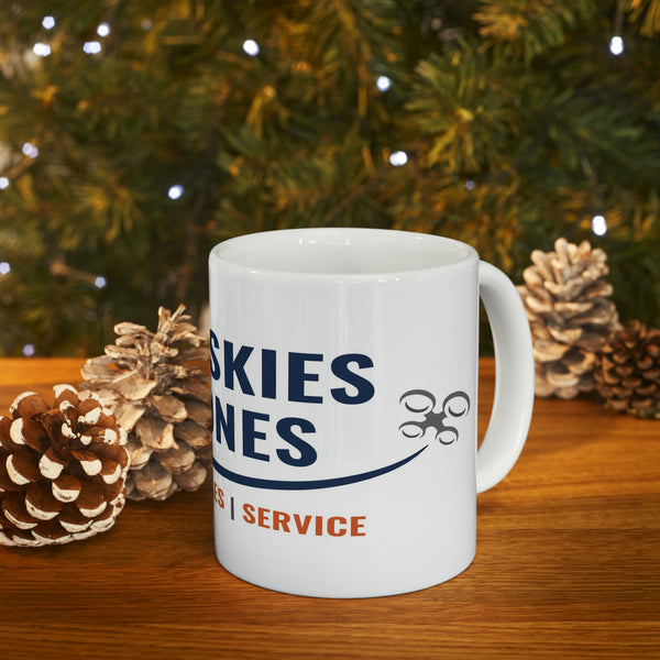 Blue Skies Drones Ceramic Mug 11oz