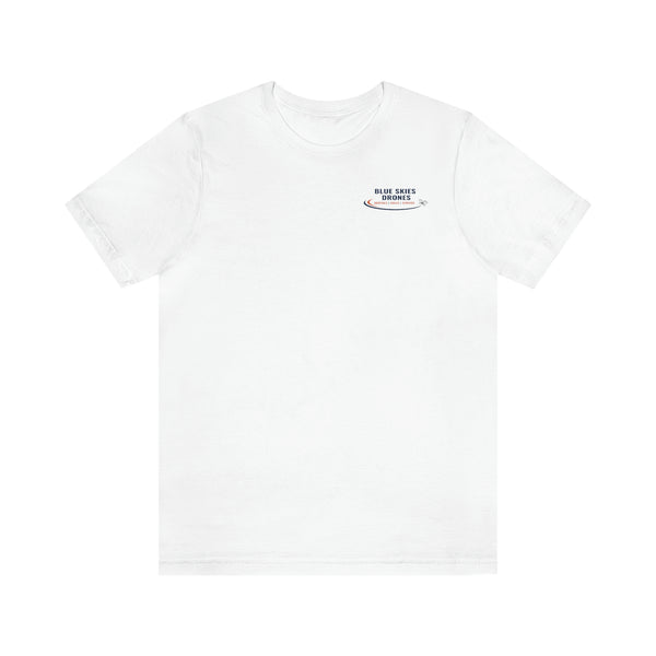 Blue Skies Drones Unisex Jersey Short Sleeve Tee