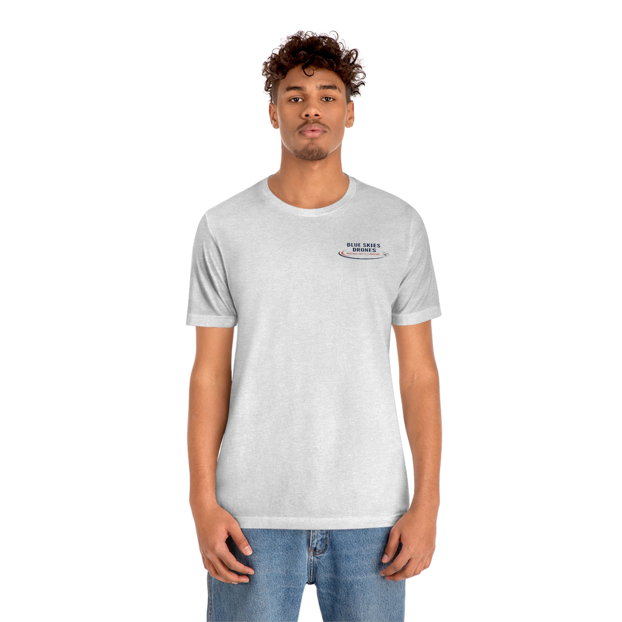 Blue Skies Drones Unisex Jersey Short Sleeve Tee