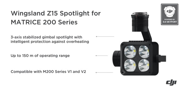 DJI - Wingsland Z15 Gimbal Spotlight for Matrice 200 series