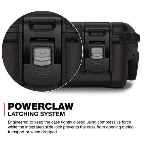 Nanuk Case 904 Hard Case with Foam Insert Black - Black