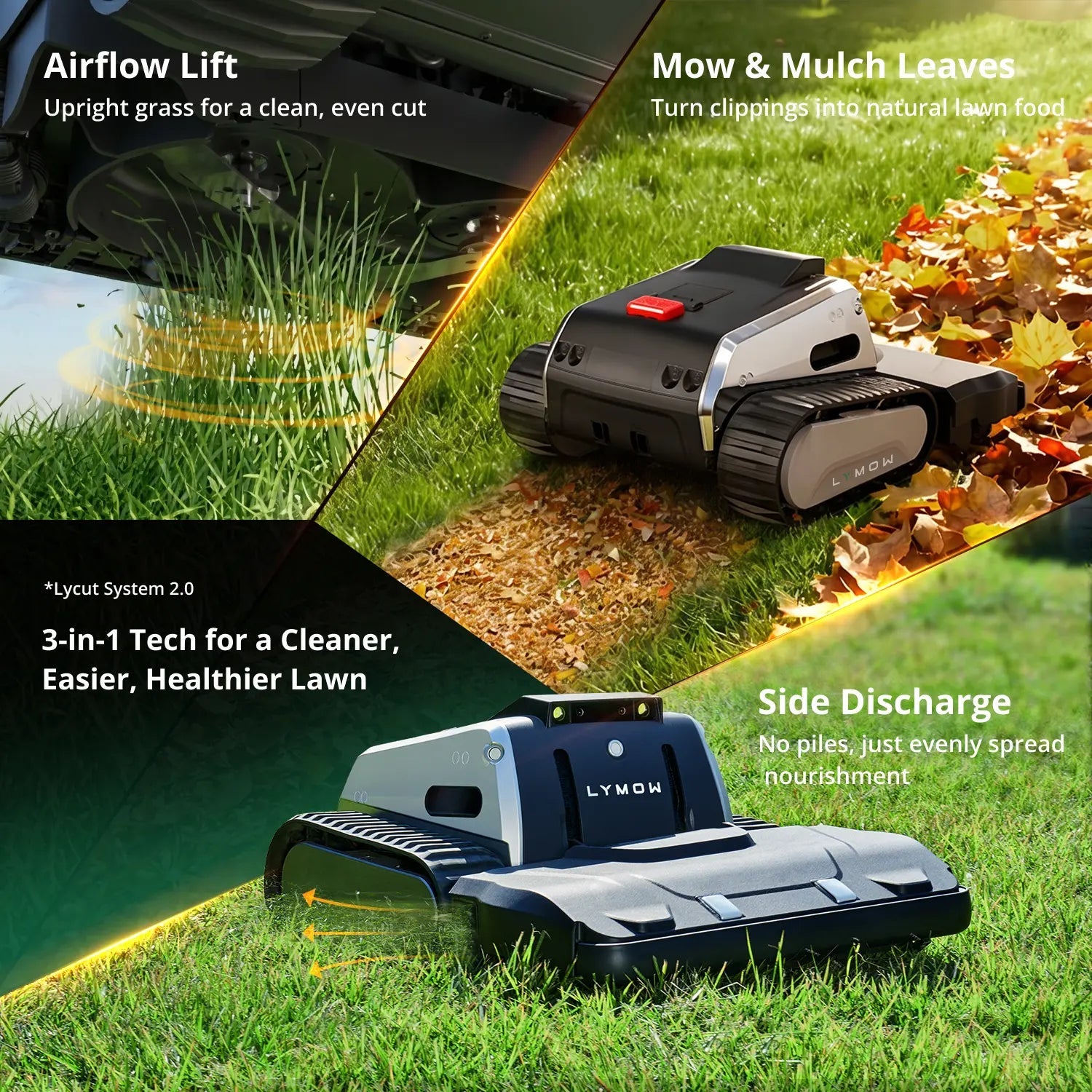 Lymow One Plus Robotic Lawn Mower 5A 1.1 Acres/Day