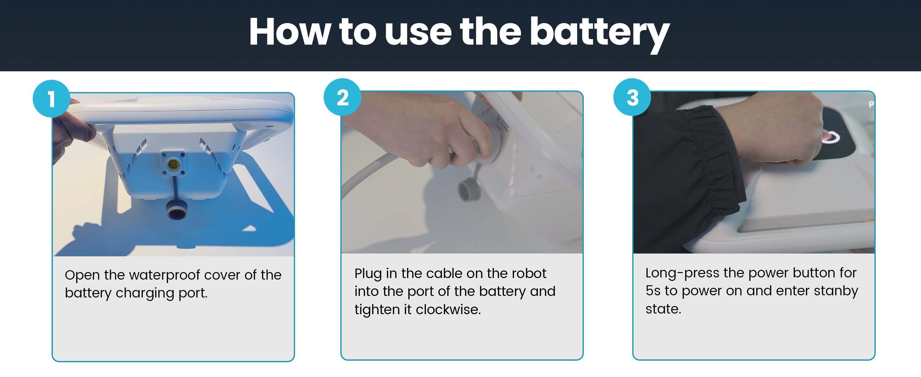 Chasing - Hydro 4 Robotic Battery Powered Pool Cleaner