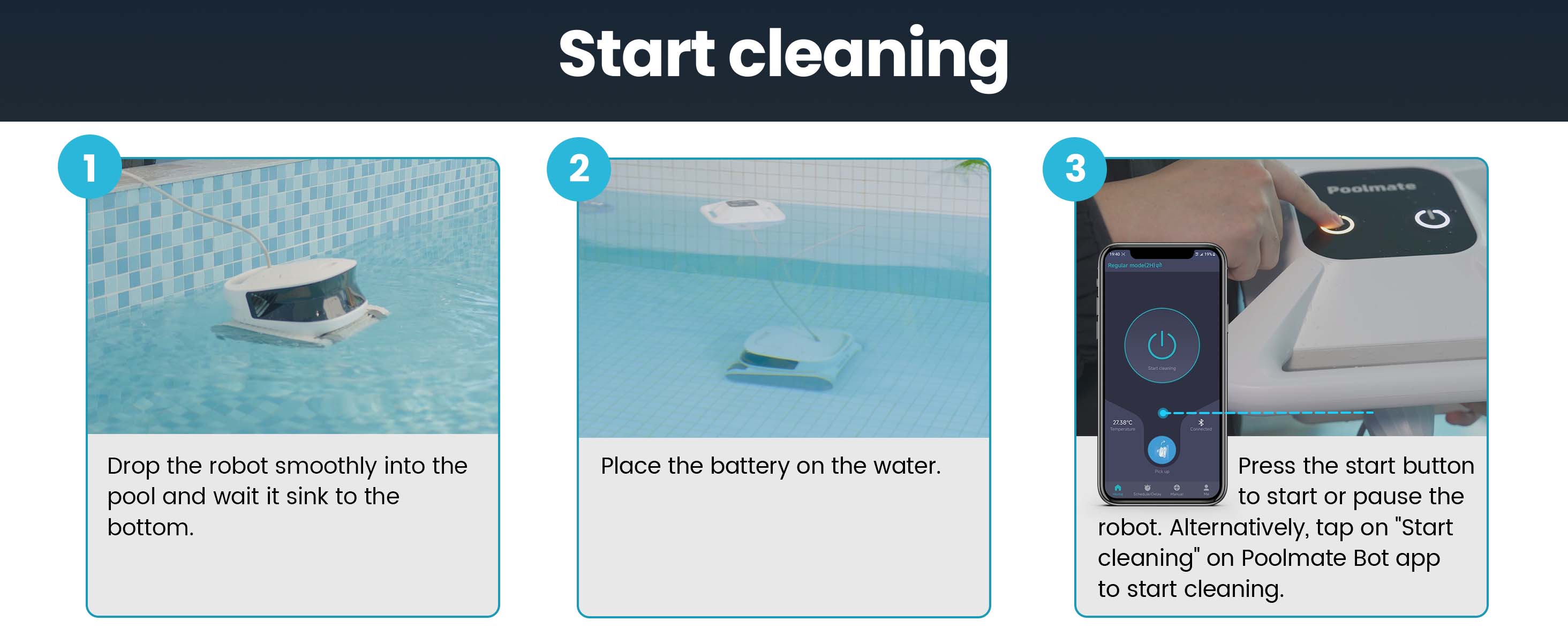 Chasing - Hydro 4 Robotic Battery Powered Pool Cleaner