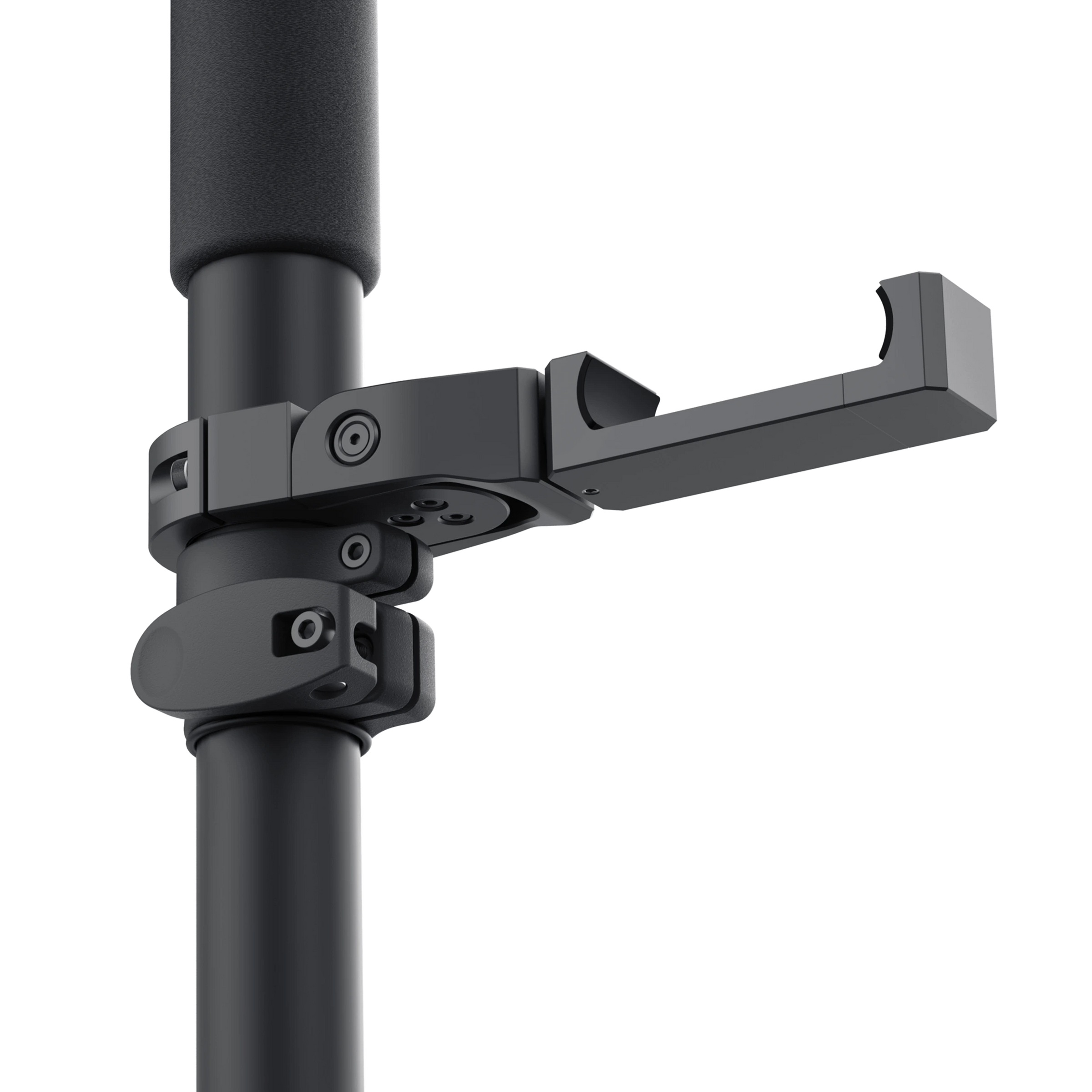 Survey Pole with a smartphone mount