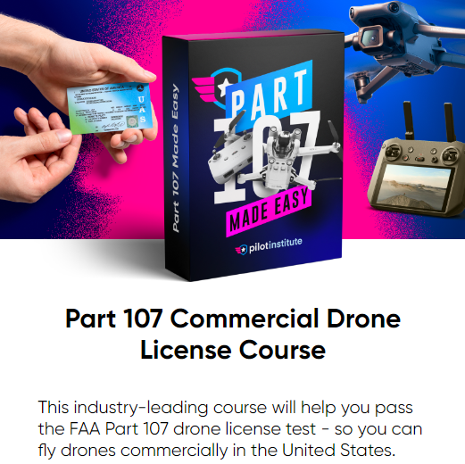 Training - Part 107 Prep Course for Commercial Drone Use (Online, Self Paced)
