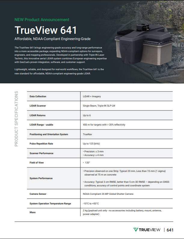 TrueView 641 Traditional incl. Software