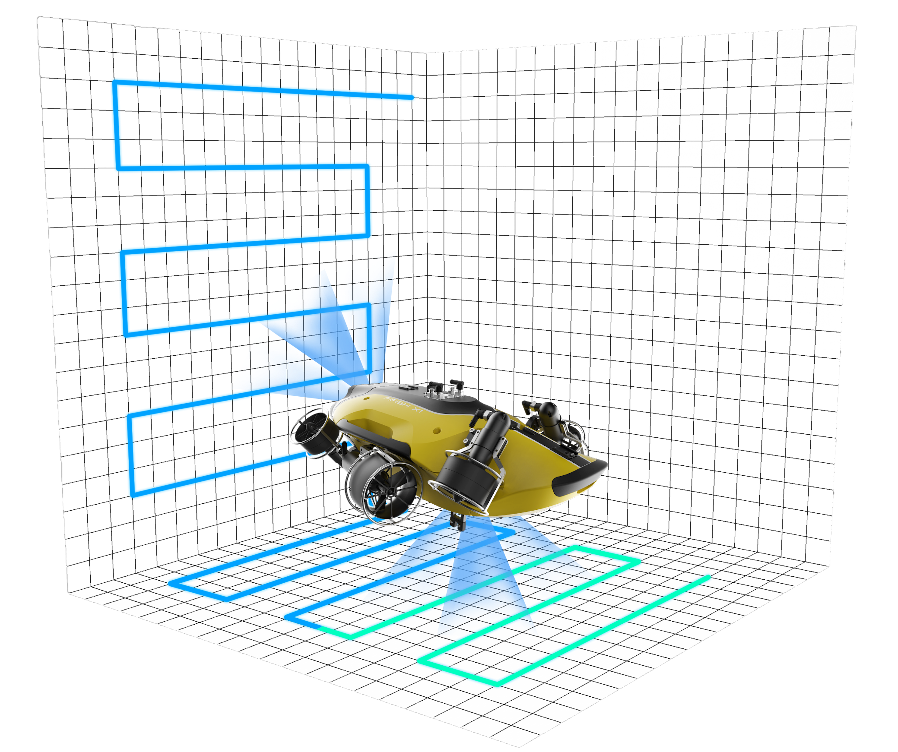QYSEA FIFISH X1 Mission ROV – Advanced Industrial Inspection & NDT Underwater Robot