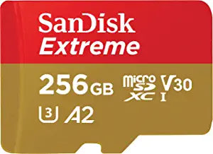 SanDisk - 256GB Extreme MicroSDXC UHS-I Memory Card