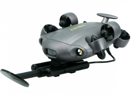 Drone with online metal detector